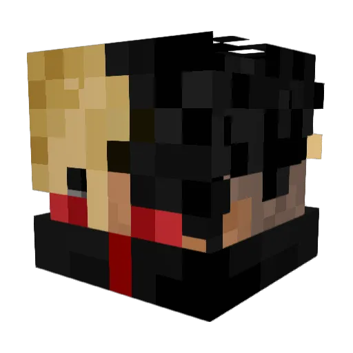 ____kirito Minecraft avatar head, 3D render