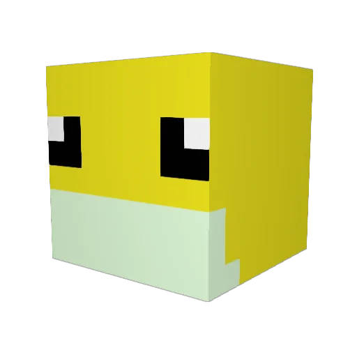 ____phrog Minecraft avatar head, 3D render