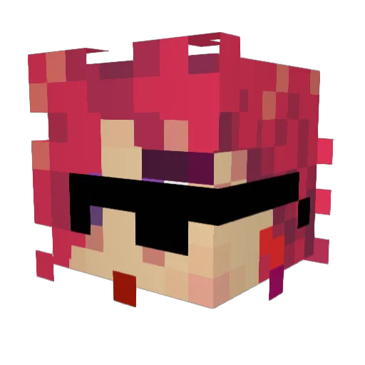 ____slap Minecraft avatar head, 3D render