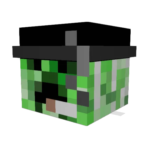 ___alex45pu___ Minecraft avatar head, 3D render