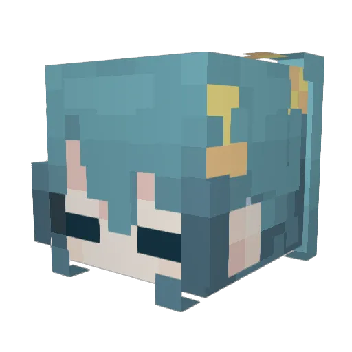 ___applepi Minecraft avatar head, 3D render