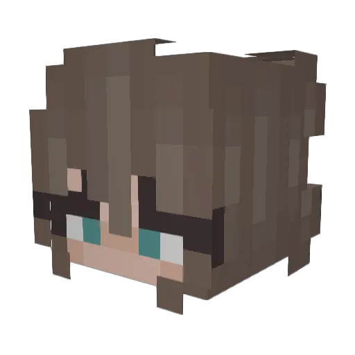 ___bailey___ Minecraft avatar head, 3D render