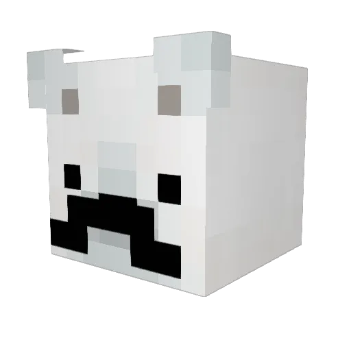 ___bren Minecraft avatar head, 3D render