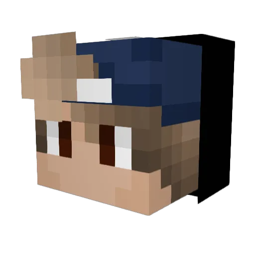 ___clips___ Minecraft avatar head, 3D render