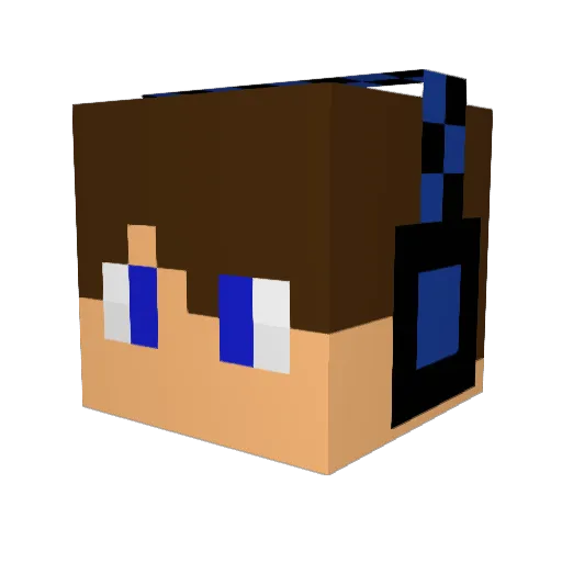 ___crazykid___ Minecraft avatar head, 3D render