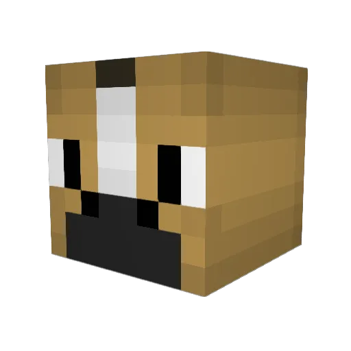 ___horse___ Minecraft avatar head, 3D render