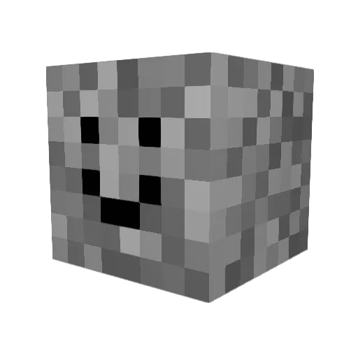 ___johny__ Minecraft avatar head, 3D render