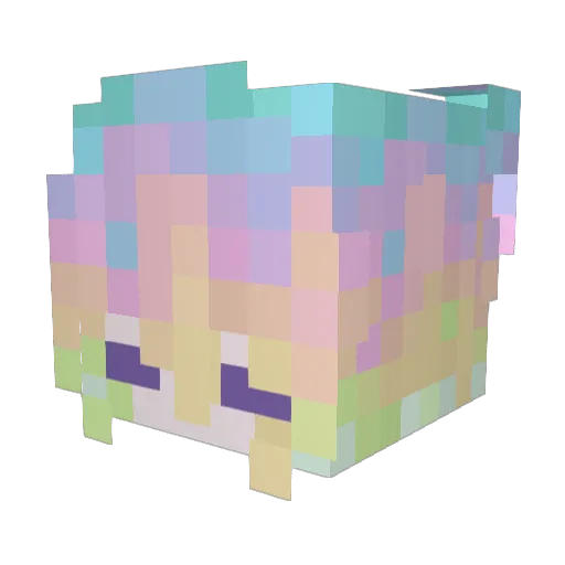 ___kara Minecraft avatar head, 3D render
