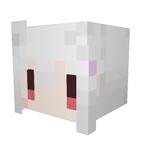 ___lv Minecraft avatar head, 3D render