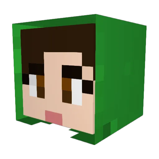 ___maa___ Minecraft avatar head, 3D render