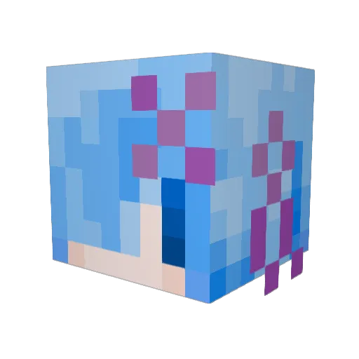 ___minato___ Minecraft avatar head, 3D render