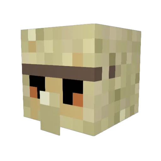 ___moe___ Minecraft avatar head, 3D render