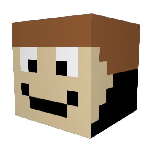 ___noln___ Minecraft avatar head, 3D render