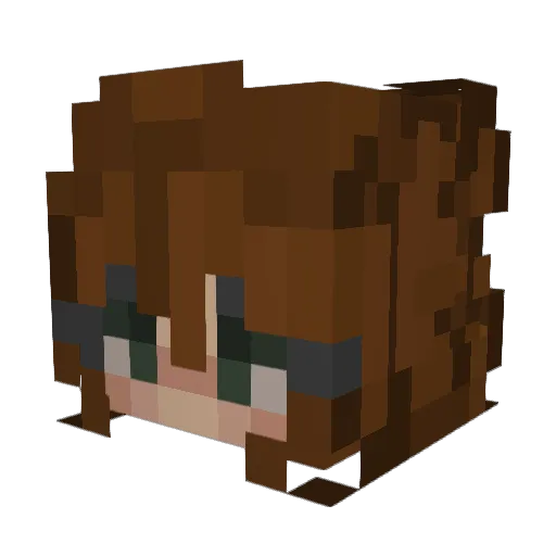 ___olivia Minecraft avatar head, 3D render