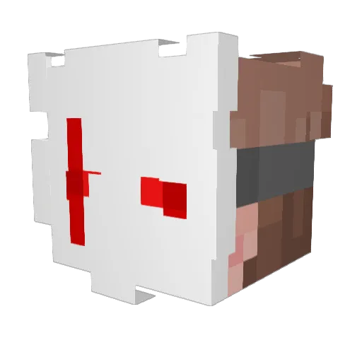 ___orzech___ Minecraft avatar head, 3D render