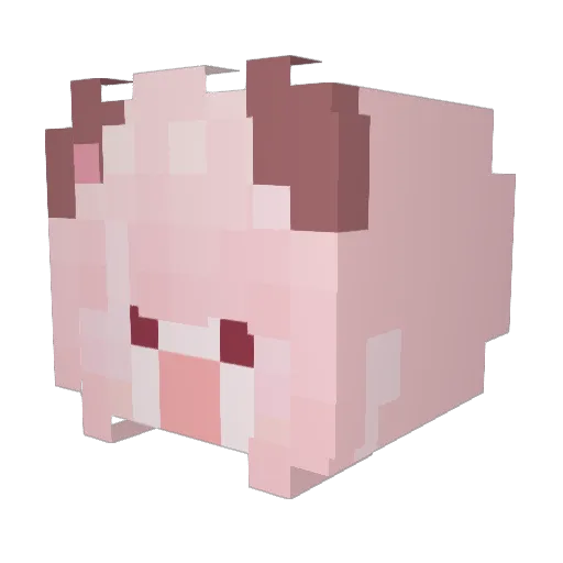 ___ouo_ Minecraft avatar head, 3D render