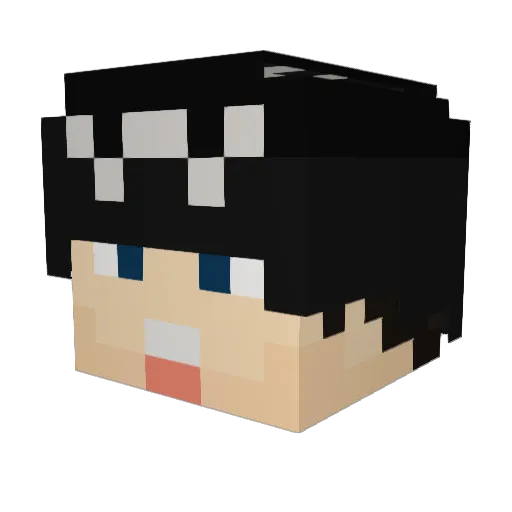 ___planet___ Minecraft avatar head, 3D render
