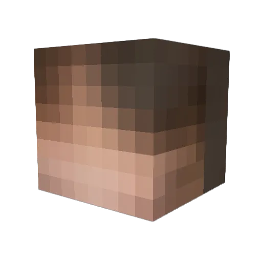 ___reiii Minecraft avatar head, 3D render