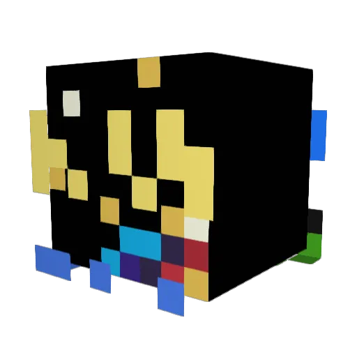___wex Minecraft avatar head, 3D render
