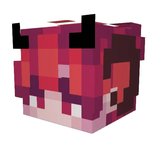 ___will0w___ Minecraft avatar head, 3D render