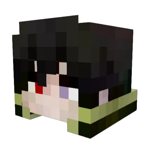 ___zErRef___ Minecraft avatar head, 3D render