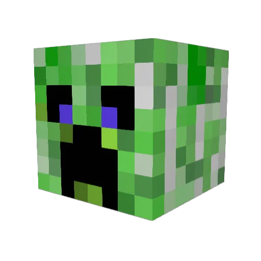 __agge__ Minecraft avatar head, 3D render