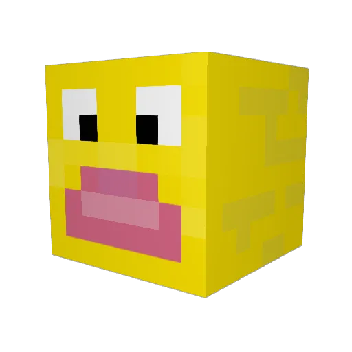 __al1 Minecraft avatar head, 3D render
