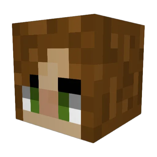 __bamb1 Minecraft avatar head, 3D render