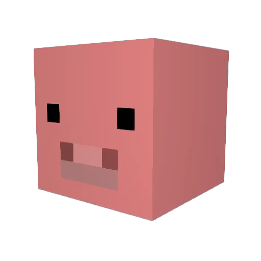 __bicycle__ Minecraft avatar head, 3D render