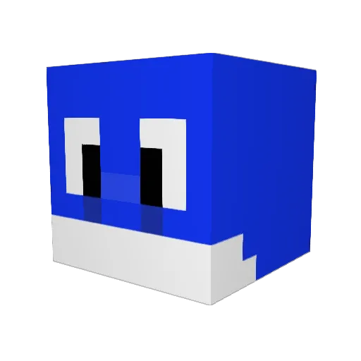 __bouya__ Minecraft avatar head, 3D render