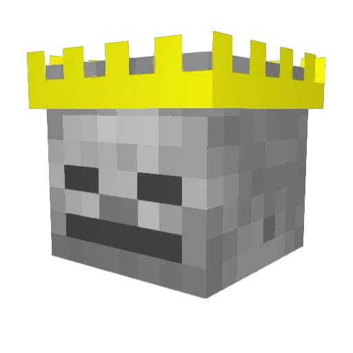 __bull__ Minecraft avatar head, 3D render