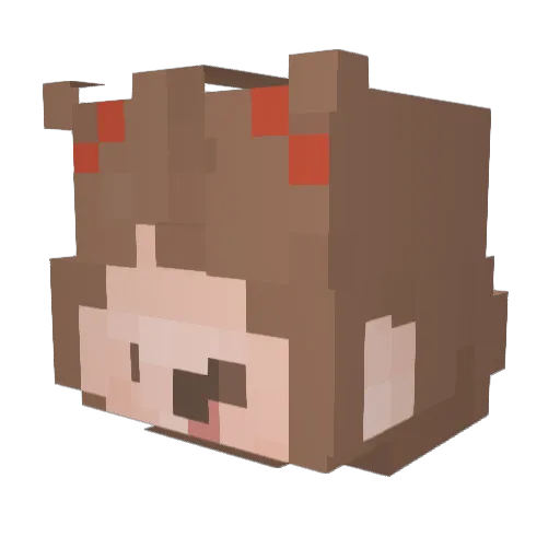 __cambam Minecraft avatar head, 3D render