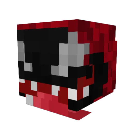 __carnage__27 Minecraft avatar head, 3D render