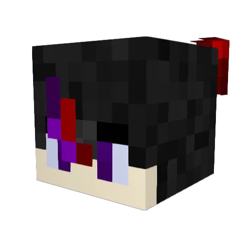 __cinder Minecraft avatar head, 3D render