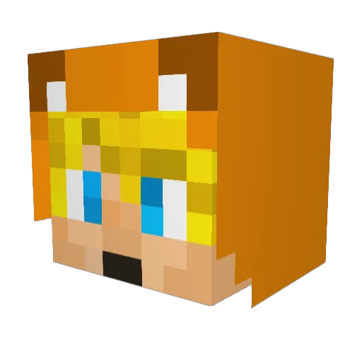 __codycat Minecraft avatar head, 3D render