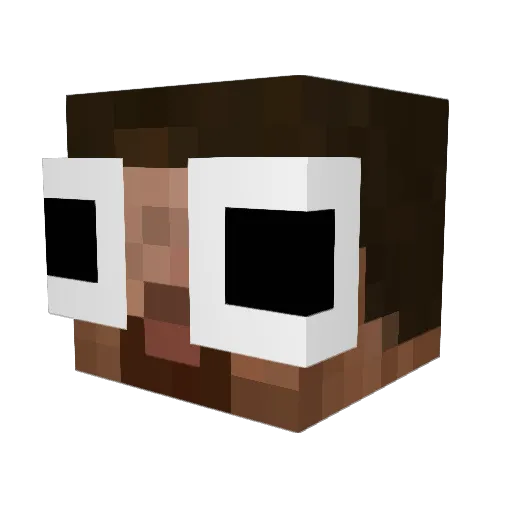 __confuse Minecraft avatar head, 3D render