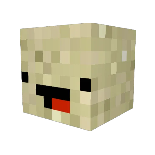 __cowz_ Minecraft avatar head, 3D render
