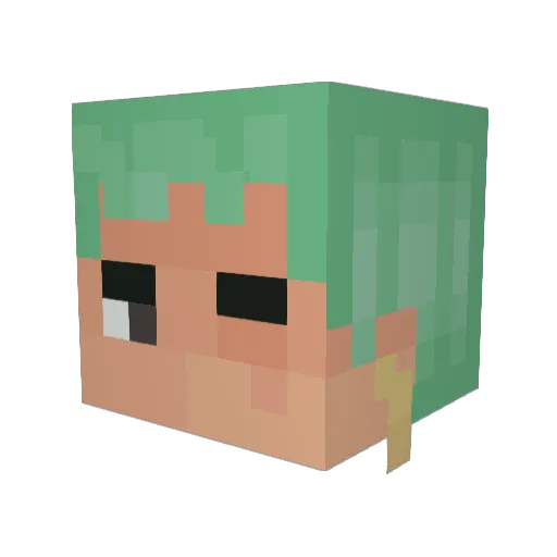 __dark135__ Minecraft avatar head, 3D render