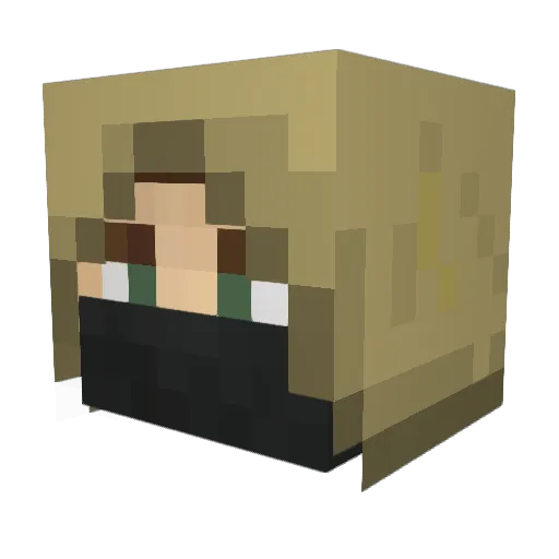 __destanie__ Minecraft avatar head, 3D render