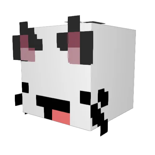 __dubu Minecraft avatar head, 3D render