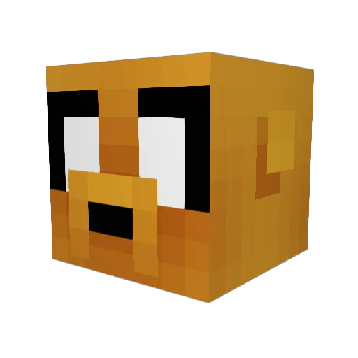 __egn Minecraft avatar head, 3D render