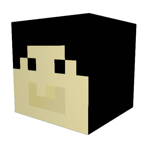__electro Minecraft avatar head, 3D render