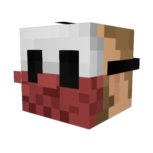 __espy__ Minecraft avatar head, 3D render