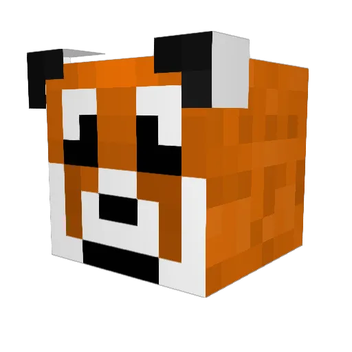 __flet__ Minecraft avatar head, 3D render