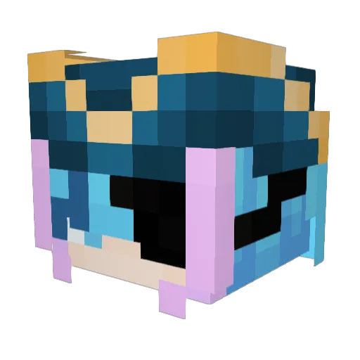 __floe__ Minecraft avatar head, 3D render