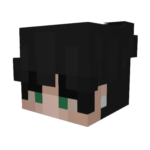 __haxky Minecraft avatar head, 3D render