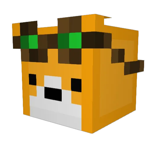 __honey_badger__ Minecraft avatar head, 3D render
