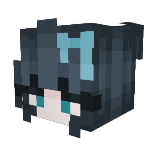 __int128 Minecraft avatar head, 3D render