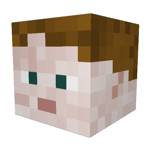 __jaki__ Minecraft avatar head, 3D render