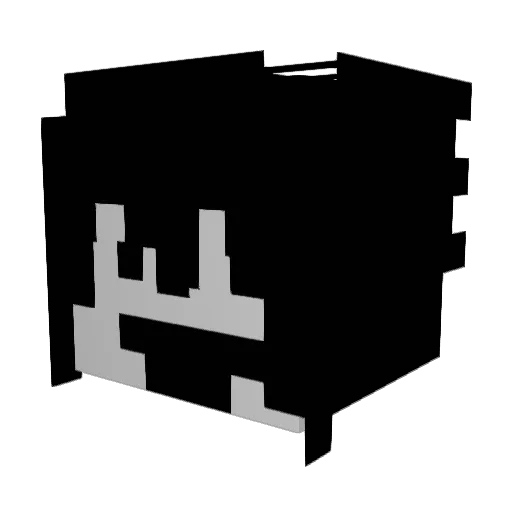 __jamm Minecraft avatar head, 3D render
